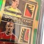 9.5 Gem Mnt 2016-17 Panini Select Double Team Memorabilia Green /5 #dt-ck Courtois/kompany Image 3