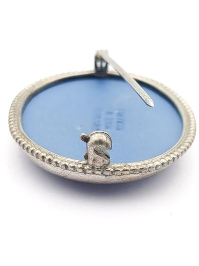 Vintage 925 Sterling Silver Wedgwood Brooch