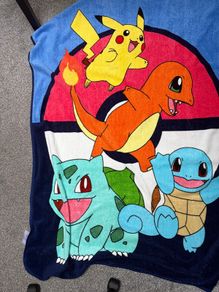 Pokemon fleece blanket