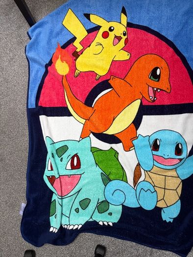 Pokemon fleece blanket