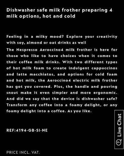 Nespresso Milk Frother