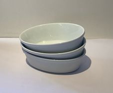 Small white oval oven safe bowls by ASA selection (3)