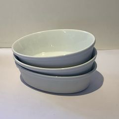 Small white oval oven safe bowls by ASA selection (3)