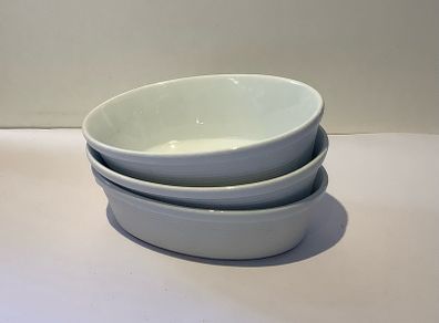 Small white oval oven safe bowls by ASA selection (3)