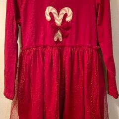 Red christmas dress girl 4-5