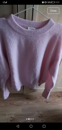American Vintage pale pink sweater
