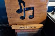 vinyl record now playing display