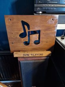 vinyl record now playing display