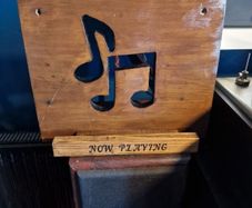 vinyl record now playing display