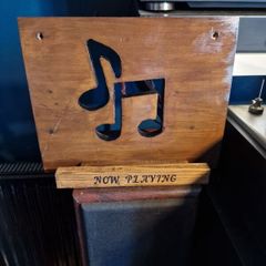 vinyl record now playing display