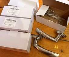 Brushed door handles x5 sets