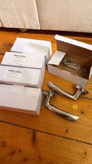 Brushed door handles x5 sets