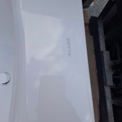 Bette 1650x750 steel bath with legs