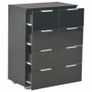 Sideboard High Gloss Black 60x35x76 cm Chipboard Image 6