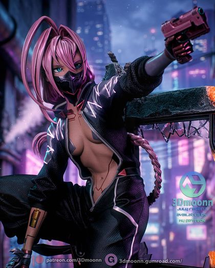Talia Yang cyberpunk edgerunners 2 resin 3d print