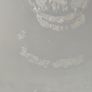 Vintage from the 1980s blue Frosted Art Glass Carafe / vase Image 9