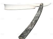 Stainless Steel Straight Edge Razor Folding Blade Shaving Razor Blades #3