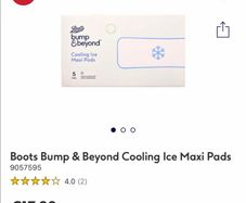 Boots Bump & Beyond Cooling Postpartum Pads (15 Count) 3 boxes
