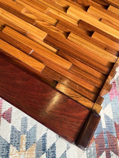 Vintage 70s Percival Lafer Coffee Table, Brazil, Exotic Wood