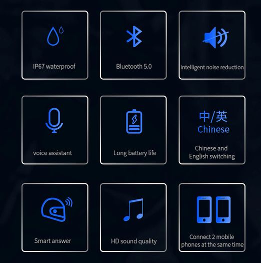 Moto bluetooth Wireless Noise cancel Helmet Headset Hands Free BT V4.2 Intercom Handsfree With Microphone for Motorcycle