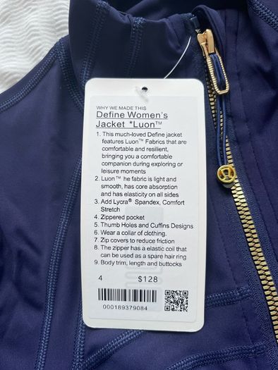 lululemon navy zip