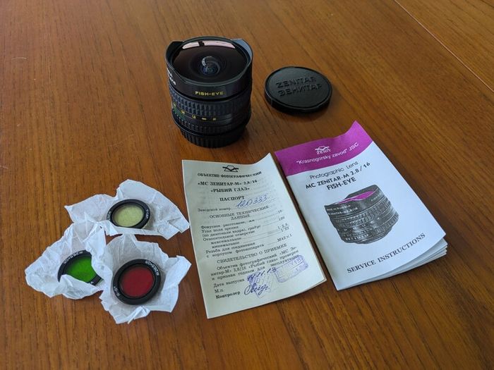 MC Zenitar 16mm f2.8 M42 Fisheye lens