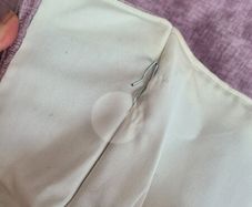 Dusty pink Pinch pleat large window curtains