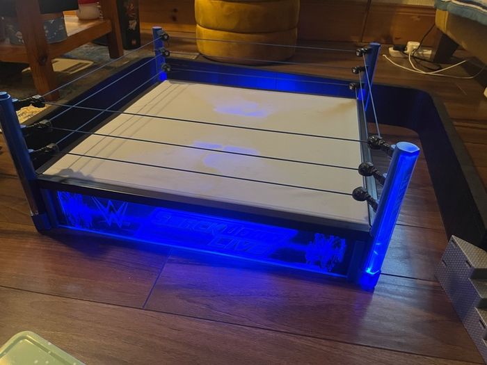 WWE Smackdown LED wrestling figure wrestling ring with accessories