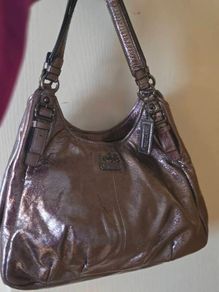 Coach bag pewter/ metalic silver