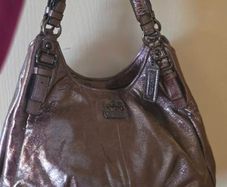Coach bag pewter/ metalic silver