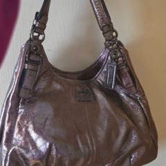 Coach bag pewter/ metalic silver
