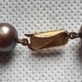 9ct gold Chocolate pearls matching set Image 3