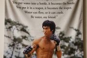 Bruce lee banner cloth