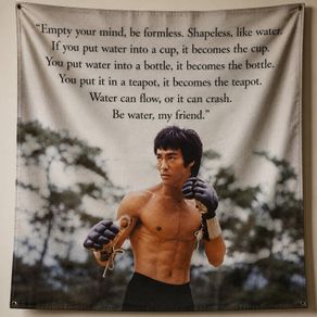 Bruce lee banner cloth
