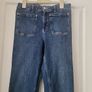 Zara High Waist Mini Flare Jeans Image 3