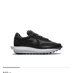 Sacai x nike ldwaffle 'black nylon'  Size uk 7