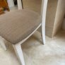 1 x White Padded Kitchen Dining Chair - Can Deliver Image 2
