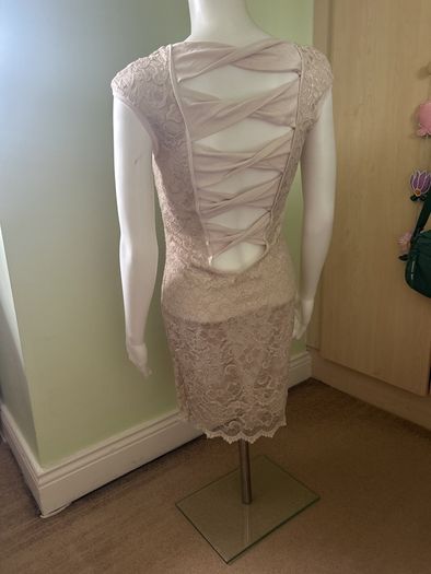 cream lace dress