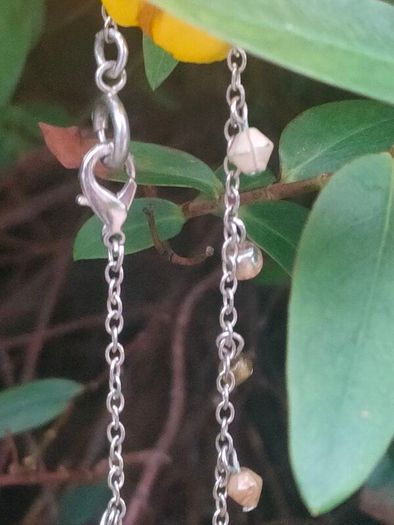 Vintage Sterling Silver necklace with Semi-Precious stones