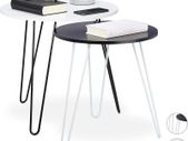 Set of 2 Round Side Tables - Free Delivery Nationwide
