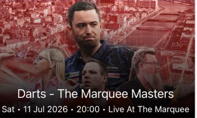7 x Marquee Masters Tickets
