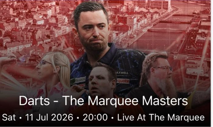 2x Marquee Masters Tickets (Darts)