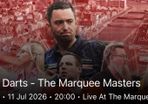 2x Marquee Masters Tickets (Darts)