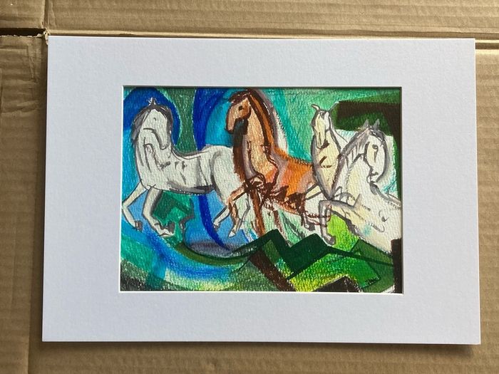 Original art Horse Art original Art Horse painting contemporary Irish Art abstract painting