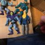Vintage 80s Action Figure Lot MOTU Skeletor Merman, Rock Lords Granite, Super Naturals Hologram Image 10