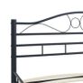 Bed Frame Black Steel 160 x200 cm Image 5