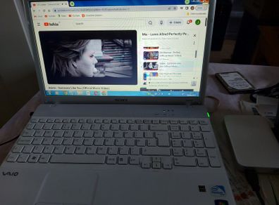 SONY VAIO Laptop, 15.6 inch,Model PCG-71311M, Intel Pentium CPU P6100, 2.0GHz, 64 Bit, 4GB Ram, 500GB HDD, Windows 7, Firefox, Opera, Chrome and VLC, Microsoft Office