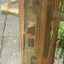 Pair of Solid Pine Rebated Doors with Brass Handles & Hinges Image 4