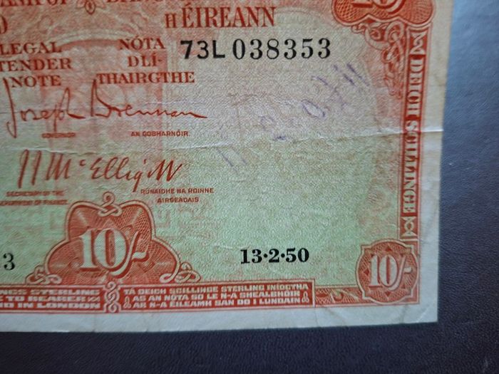 Lady Lavery 10 shillings (1950)