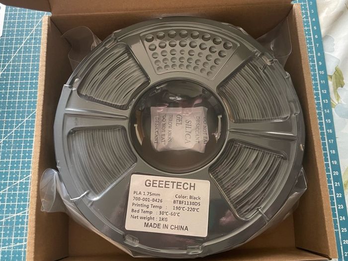 1kg PLA Black Filament